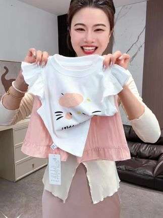 家有小公主的看过来!甜美可爱精致小套装这你不给女儿安排上!甜甜乖乖奶奶萌萌可爱洋气!#高品质童装 #夏季必备 #透气舒适 #甜美穿搭 #爱了爱了