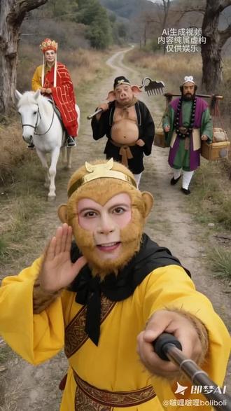 《西游取经路》
唐僧师徒四人踏上取经之路。一路上,他们降妖除魔,披荆斩棘。孙悟空神通广大,护师傅周全;猪八戒贪吃却也重情;沙僧任劳任怨挑担。他们历经九九八十一难,凭着坚韧不拔之心,终得真经,普度众生。 #西游记