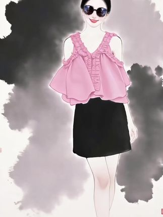 #汉服变装打开一整个夏天#夏日穿搭小心机#更适合小个子的不露腿穿搭#更适合小个子的不露腿穿