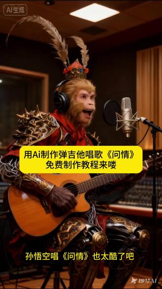 用Ai制作弹吉他唱歌《问情》制作教程来了!#抖音热点上热门 #即梦ai #教程 #抖音热点 #抖音热点榜