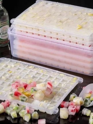 储冰盒大容量冰块模具带盖按压冰格家用制冰冰箱冻冰块商用 #冰块制冰盒 #冰块盒模具 #冰块模具  #冰块#冰块好物