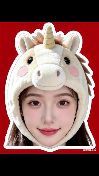 新年小马头像制作教程豆包ai指令教程来啦 #豆包ai#豆包出大片有两把刷子#新年拍照 #小马头像 #p图前后对比图 马年头像制作