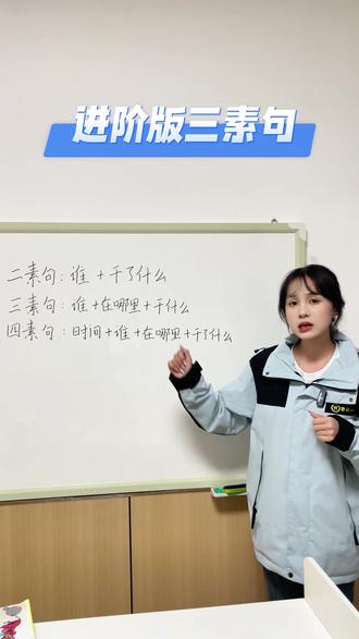 跟着小余老师学造句✨
二素句:谁 + 干什么
三素句:谁 + 地点 + 干什么
四素句:时间 + 谁 + 地点 + 干什么
看图写话基础,一步到位,轻松学会写完整句子~
#看图写话三步走 #看图说话 #阅读写作 #思阅成长中心 #郴州同城热榜