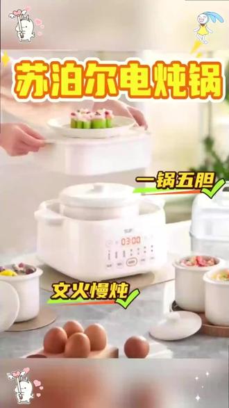 苏泊尔隔水炖锅要想炖出鲜美浓汤,快试试苏泊尔这款隔水炖锅吧#苏泊尔#电炖锅#隔水炖