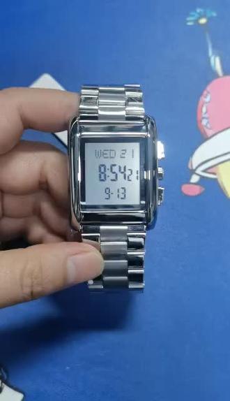 时刻美电子手表2273调时间视频教程