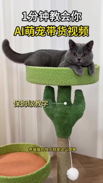 萌宠带货短视频,保姆级教程#萌宠带货 #Ai #Ai生成视频 #电商干货