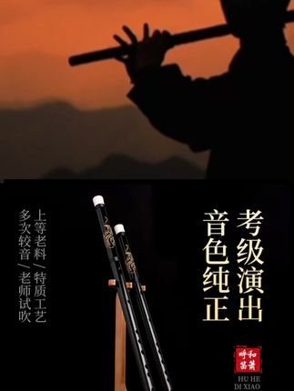 #好物推荐🔥 #竹笛 山海经九尾竹笛黑色古风笛子成人学生入门高档笛子-全套配件+教程
