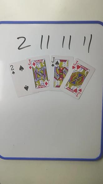 2 11 11 11 如何通过加减乘除计算出24点?#数学思维 #数学启蒙 #趣味数学 #24点益智游戏玩法 #真实生活分享计划