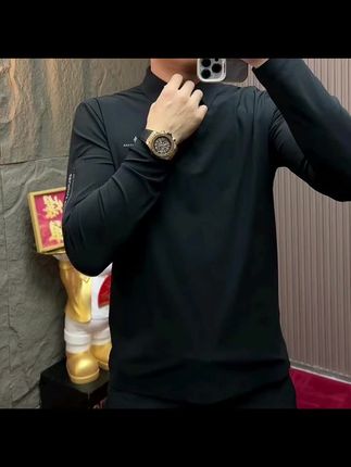 #秋季新款#男士长袖Polo衫#翻领T恤#面料柔软舒适#谁穿谁好看