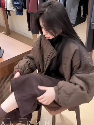 时尚穿搭女2025秋季新款百搭宽松圆领长袖外套显瘦阔腿裤两件套装