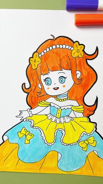 今天画美美的公主 #公主简笔画 #公主裙怎么画 #每天更新简笔画 #创作者中心 #创作灵感