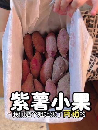 高山小紫薯 这款小紫薯又糯又香口感很不错,一款健康粗粮来了#紫薯#代餐食品 #宝宝辅食 #现挖现发新鲜到家 #软糯香甜