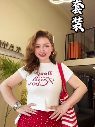 真的好甜妹好甜蜜的一款套装 #穿搭是为了取悦自己 #夏日穿搭小心机#夏季干净风穿搭 #更适合小个子的不露腿穿搭 #毫不费力地打开初秋穿搭