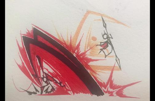 暴怒VS傲慢( 训练场)#手绘 #日常瞎画