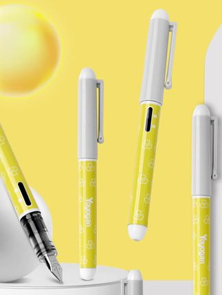 笑脸钢笔直液式笔尖学生练字写字笔 #学习用品#文具安利 #好物推荐 #钢笔 #小学生钢笔