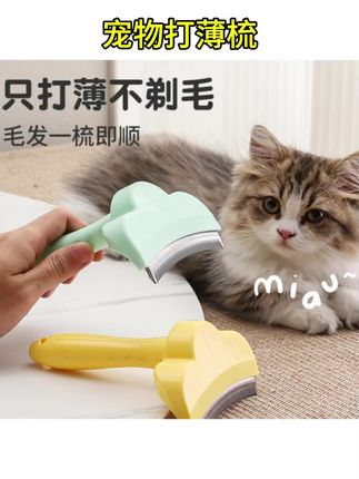 #宠物打薄梳 宠物打薄梳猫咪狗狗褪毛梳不锈钢刀片开结梳双面打薄梳子宠物用品#猫咪狗狗褪毛梳 #不锈钢开结梳 #双面宠物梳子 #防掉毛宠物用品