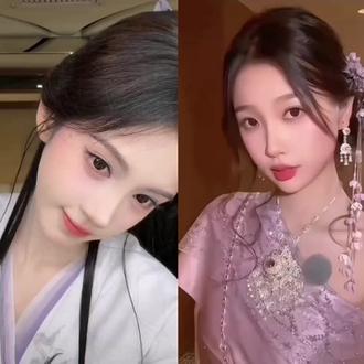 姐姐平时都化这么浓的妆吗? #鞠婧祎#虞书欣