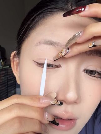 单眼皮 内双 肿眼泡#双眼皮贴