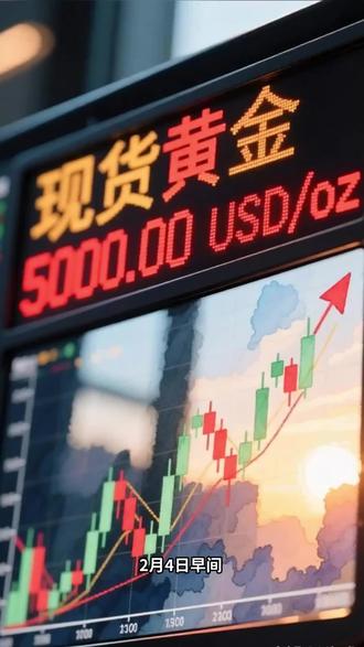黄金暴涨背后有啥秘密?5000美元为何这么关键 #金融 #投资机会 #财富管理 #投资策略 #股票