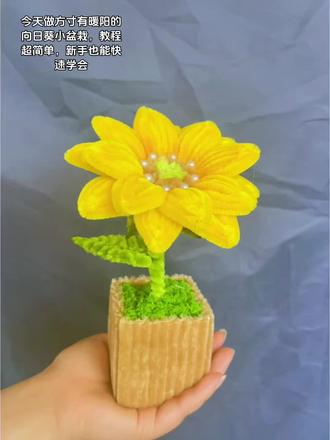 超简单的向日葵小盆栽,放书桌和床头柜都特别合适,快艾特你的好闺蜜给你做#扭扭棒 #扭扭棒手工 #治愈系手工 #手工向日葵 #手作向日葵教程