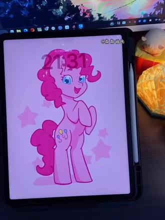 小马宝莉~碧琪💖 #抖音年味艺术图鉴 #2026绘画开年挑战 #procreate绘画 #绘画教程 #小马宝莉 @DOU+小助手 @抖音小助手 @抖音创作小助手