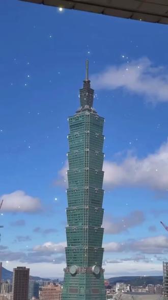 台北101徒手的神