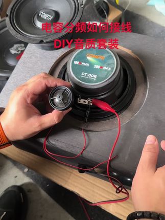 低成本打造高品质音响两个100磁双环布边低音#diy喇叭 #分频器调试 #hifi发烧音响