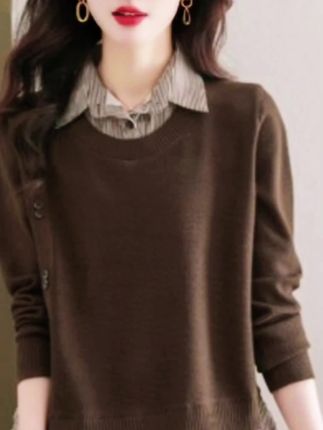 #减龄显瘦穿搭 #针织衫 #谁穿谁漂亮 #春秋新款 #打底衫