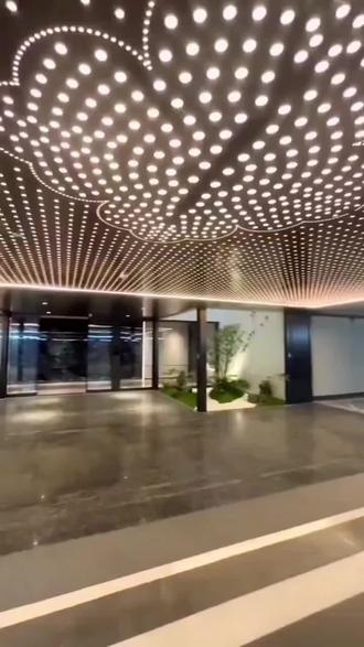 发光铝单板定制背景墙冲孔雕花镂空墙面内外透光一体灯箱源头厂家 #空间设计美学 #装饰工程 #星空顶吊顶设计