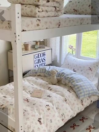 鹿大学生宿舍纯棉三件套床上用品2025新款全棉床单被套床笠款 #纯棉三件套