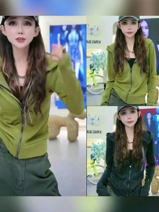 这个衣服穿上,哎,真显年轻,宝宝们看这个衣服,它是这种短款的。#时尚穿搭 #春秋穿搭 #时尚气质穿搭 #时尚女装穿搭 #好物分享