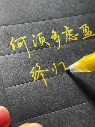 languo/蓝果【硬笔书法笔】自带笔锋书写初学练字黑金银白重彩国风 #硬笔书法笔#自带笔锋书写#初学练字#黑金银白重彩国风