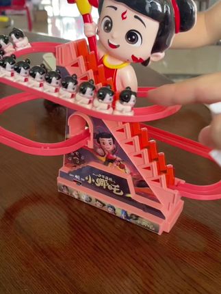 哪吒自动爬楼梯益智玩具#益智玩具 #儿童益智 #亲子互动 #儿童玩具 #哪吒