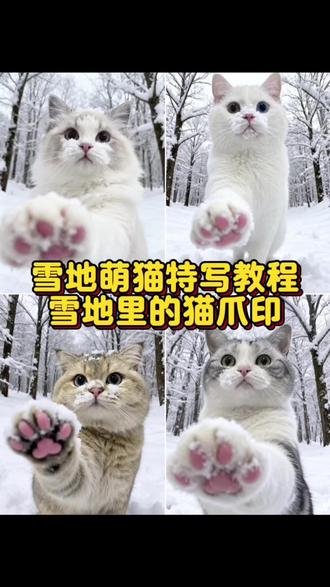雪地萌猫特写教程来了 ai雪地萌猫特写 雪地里的猫爪印 雪地小猫对脚印 雪地奔跑的猫咪视频 小猫雪地背景图 雪地里的小猫咪壁纸 萌猫粉色肉垫 猫咪雪地爪子 猫咪举爪子 可爱猫咪雪地靴 橘猫雪地图片 雪地奔跑的猫咪视频 小猫雪地撒欢 雪地萌猫图片 雪地萌猫拍摄地点雪地萌猫特效 下雪猫咪 猫猫下雪举手 猫脚垫 #即梦ai #雪地萌猫特写 #雪地萌猫特写教程 #ai雪地萌猫特写