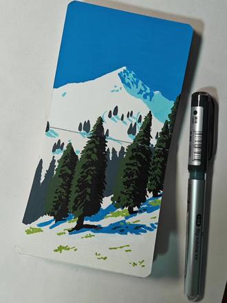 雪山松林|丙烯马克笔(附教程+线稿)
新手临摹Day12
🖌:掌握丙烯马克笔
📒:全棉300克细纹
👀:临摹六条
#真实生活分享计划 #跟着抖音学画画 #丙烯马克笔 #绘画分享 #零基础学画画