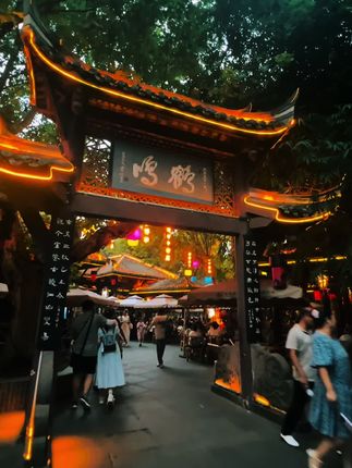 傍晚时分坐在鹤鸣茶社,感受成都的悠闲与自在 #鹤鸣茶社 #原创视频 #玉龙抖音