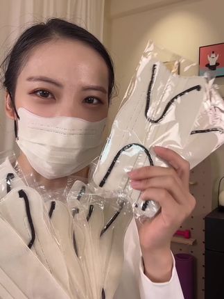 一出门就会被追问的口罩,真的是妥妥的#素颜神器 #护眼角口罩 #显脸小 #口罩