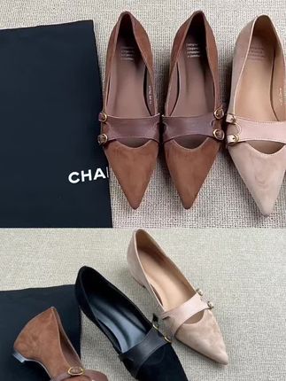 2025秋冬新款内6CM复古尖头一字扣浅口单鞋女浅口气质百搭工作鞋#女鞋推荐 #女鞋穿搭 #美鞋控 #单鞋 #仙女鞋