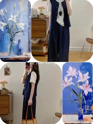 #大码女装#简约休闲马甲阔腿裤三件套#休闲穿搭#时尚风#谁穿谁好看