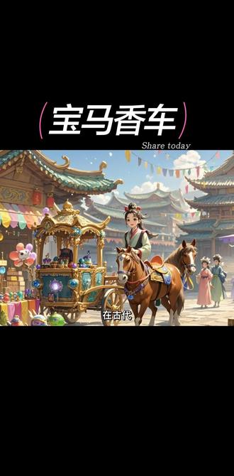 《成语故事》—“宝马香车”
在古代,宝马香车可是身份与奢华的象征,光是想象一下,都觉得气派非凡。“宝马香车”出自唐·韦应物《长安道》诗:“宝马横来下建章,香车却转避驰道。”描绘的是考究的车骑,尽显富贵之态。
就说唐玄宗时期的杨国忠,凭借妹妹杨贵妃得宠,权势滔天,生活极度奢靡。他出行时,乘坐的便是宝马香车。那马车装饰精美,车身镶嵌着金银珠宝,车厢内散发着奇异的香料,连拉车的马都是精选的宝马,毛色光亮,身姿矫健。每次杨国忠出行,街道都被他的车队占据,百姓纷纷避让。宝马香车彰显着他的显赫地位与无尽财富。然而,这般奢华背后,却是唐朝朝政的日益腐败。杨国忠凭借权势肆意妄为,最终引发安史之乱,使唐朝由盛转衰。宝马香车虽华丽,却也见证了他的骄奢与唐朝的动荡,警示人们,过度追求物质奢华可能带来灾祸。#每日分享 #原创视频 #成语故事 #儿童睡前故事 #创作人计划