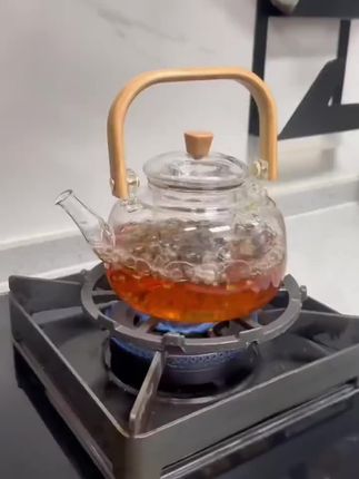 #高硼硅玻璃 #烧水壶 #茶壶茶具 #玻璃煮茶壶