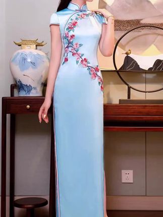 旗袍#国风古韵 #旗袍连衣裙#美出高级感
