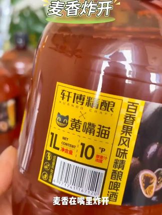 轩博百香果精酿德式爱尔工艺#轩博精酿#精酿啤酒#啤酒