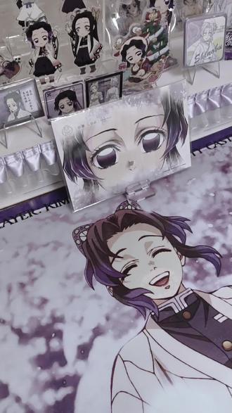 #谷子开箱 #吃谷日常 #鬼灭之刃 #蝴蝶忍 蝴蝶忍字母q版吧唧开箱