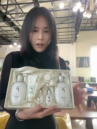 【水180ml+乳150ml】WHOO后雪玉凝焕白水乳套盒护肤品套装补水提亮