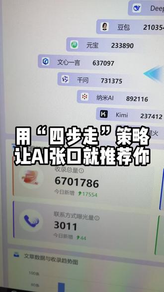 四步走让AI开口优先推荐你#geo#geo优化