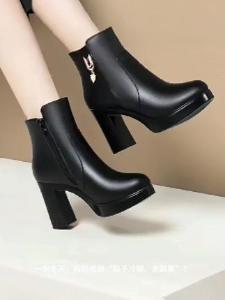 #时尚高跟鞋 #防水台高跟鞋 #妈妈鞋 #女士鞋子 #单鞋