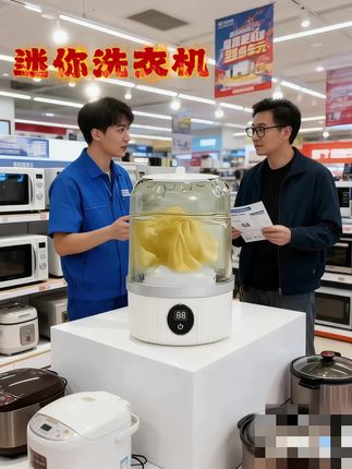 家人们!租房党、宝妈看过来!这款迷你洗衣机简直是生活小救星!体积小巧不占地,阳台、卫生间随便放,洗宝宝衣物、内衣袜子超方便,再也不用跟外套混洗,卫生又省心! 一键启动操作简单,还带脱水功能,洗好拧干直接晾。颜值还高,放在家里不突兀。现在下单有优惠,花小钱解决大麻烦,解放双手就靠它,赶紧冲!#强烈推荐 #日常分享 #洗衣机 #懒人必备