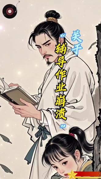 关于“辅导作业崩溃”#家庭情感画 #卡通古诗词