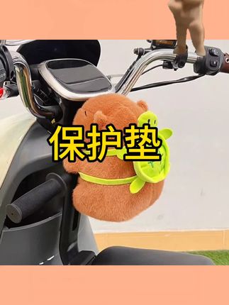 电动车儿童座椅宝宝防撞头保护垫可爱卡通卡皮巴拉公仔防磕碰神器#防撞头#保护垫#好物分享